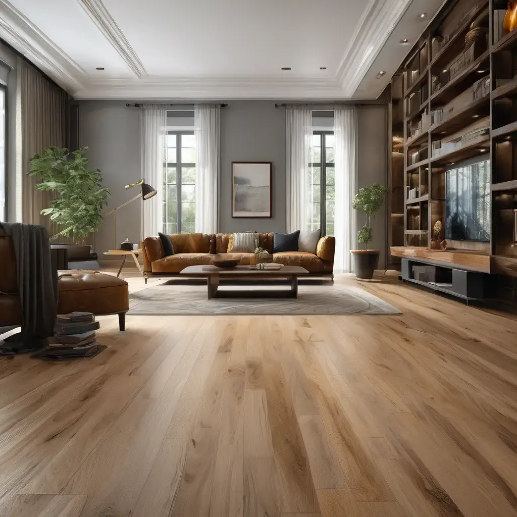 clean hardwood in home